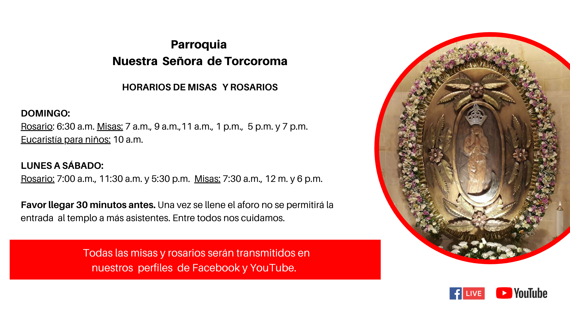 Horarios Torcoroma